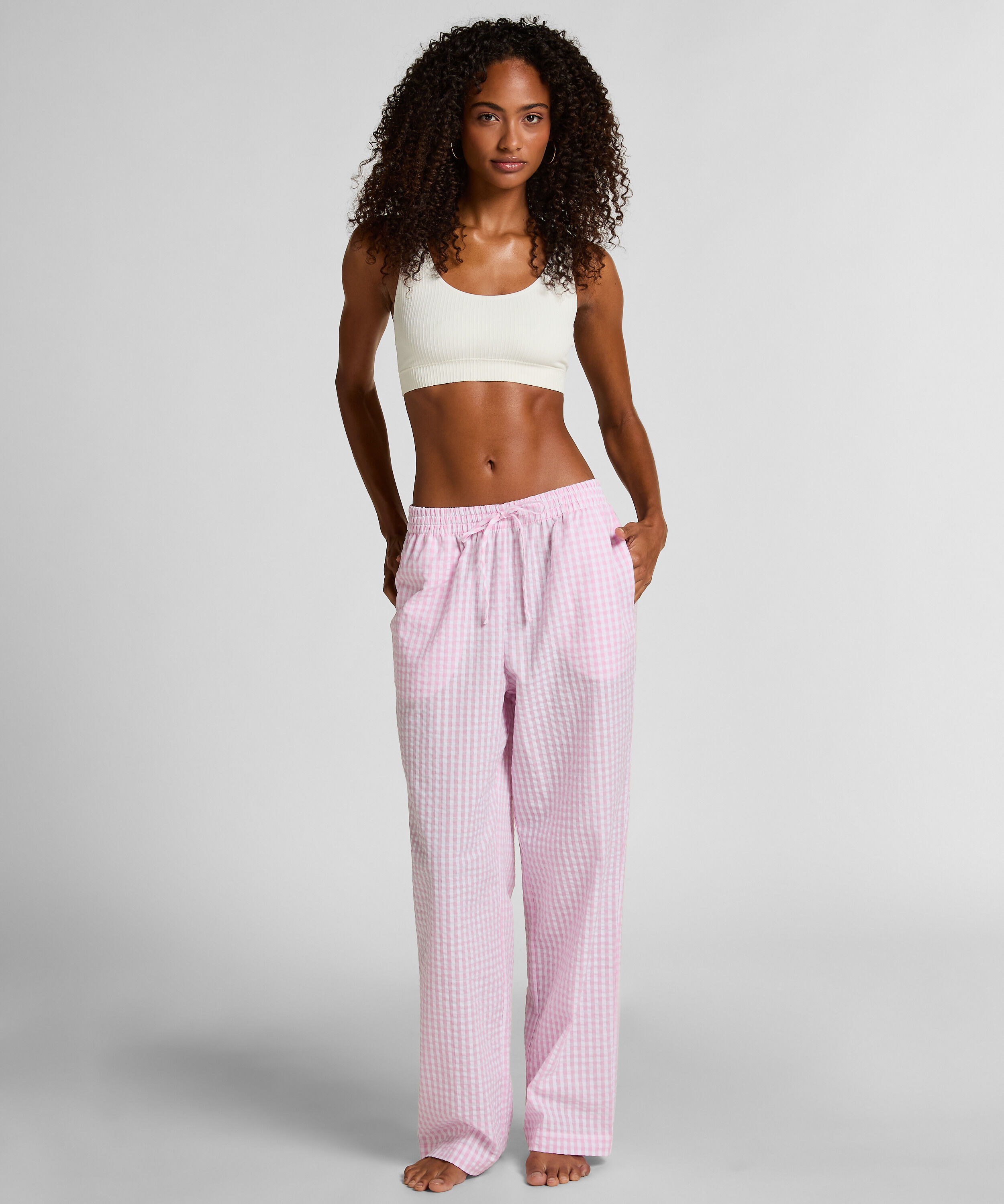 Pyjamabroek Katoen, Roze
