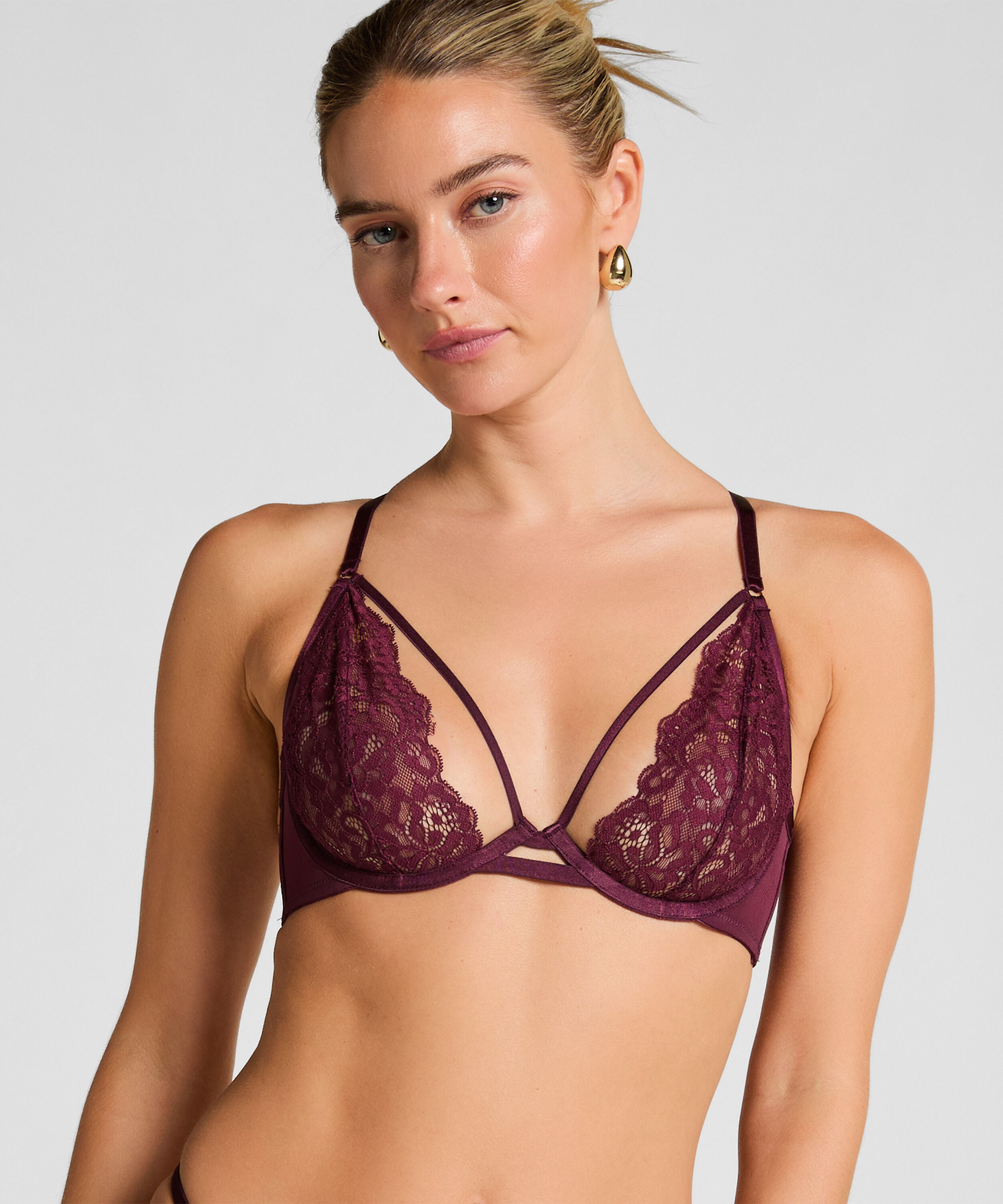 Niet-voorgevormde beugel bh Cinnamon, Rood Niet-voorgevormde beugel bh Cinnamon, Rood