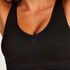 Naadloze croptop, Zwart