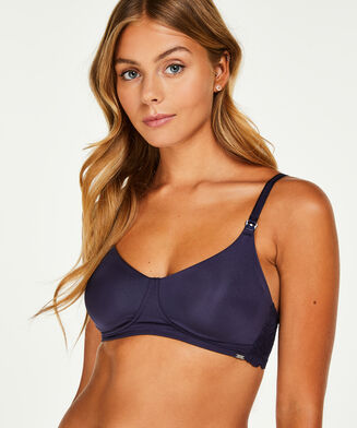 Niet-voorgevormde voedingsbh Alisa, Blauw