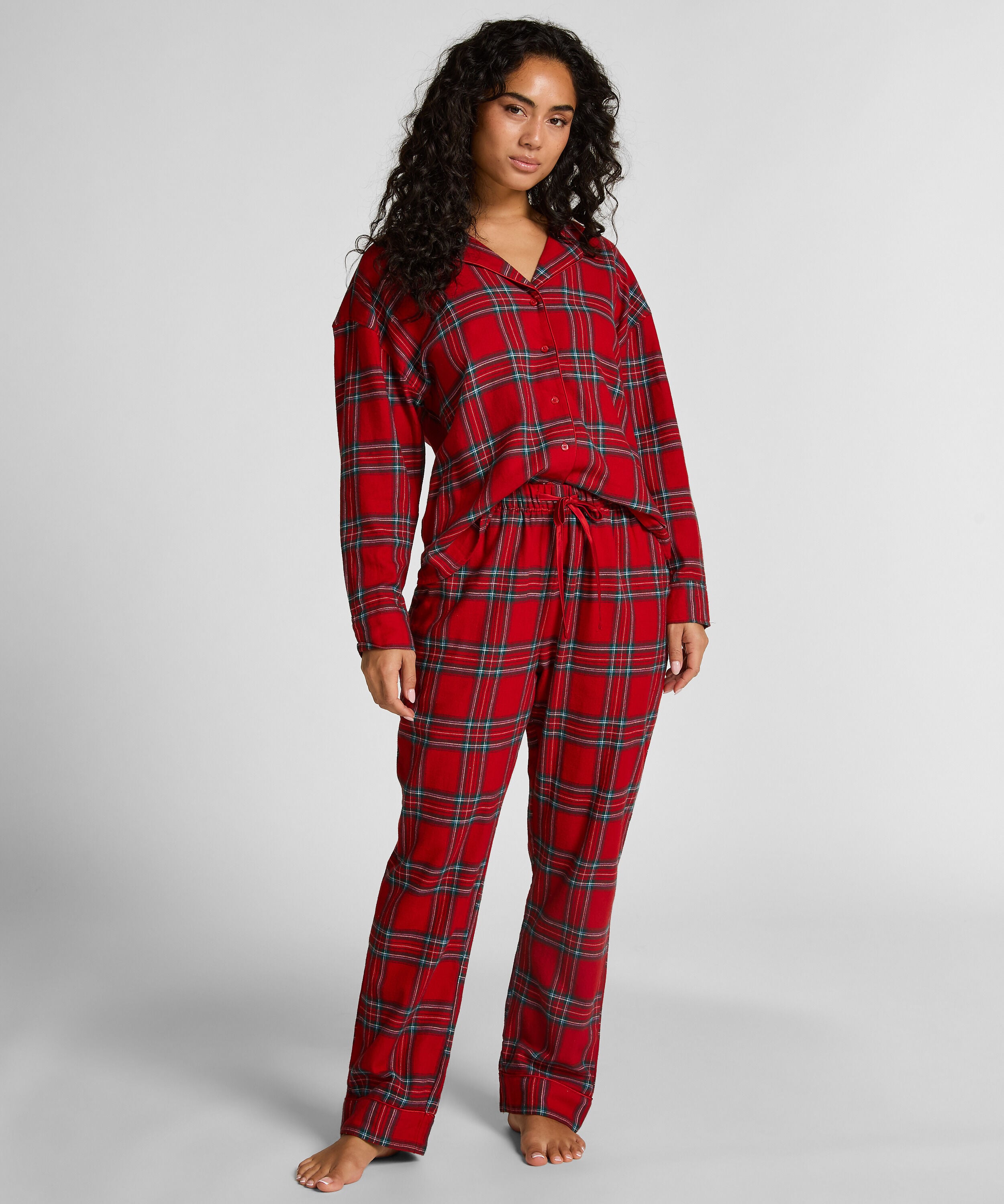 Pyjamabroek Flannel, Rood