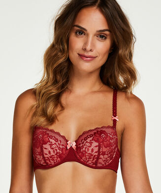 Voorgevormde beugel bh Theresa, Rood