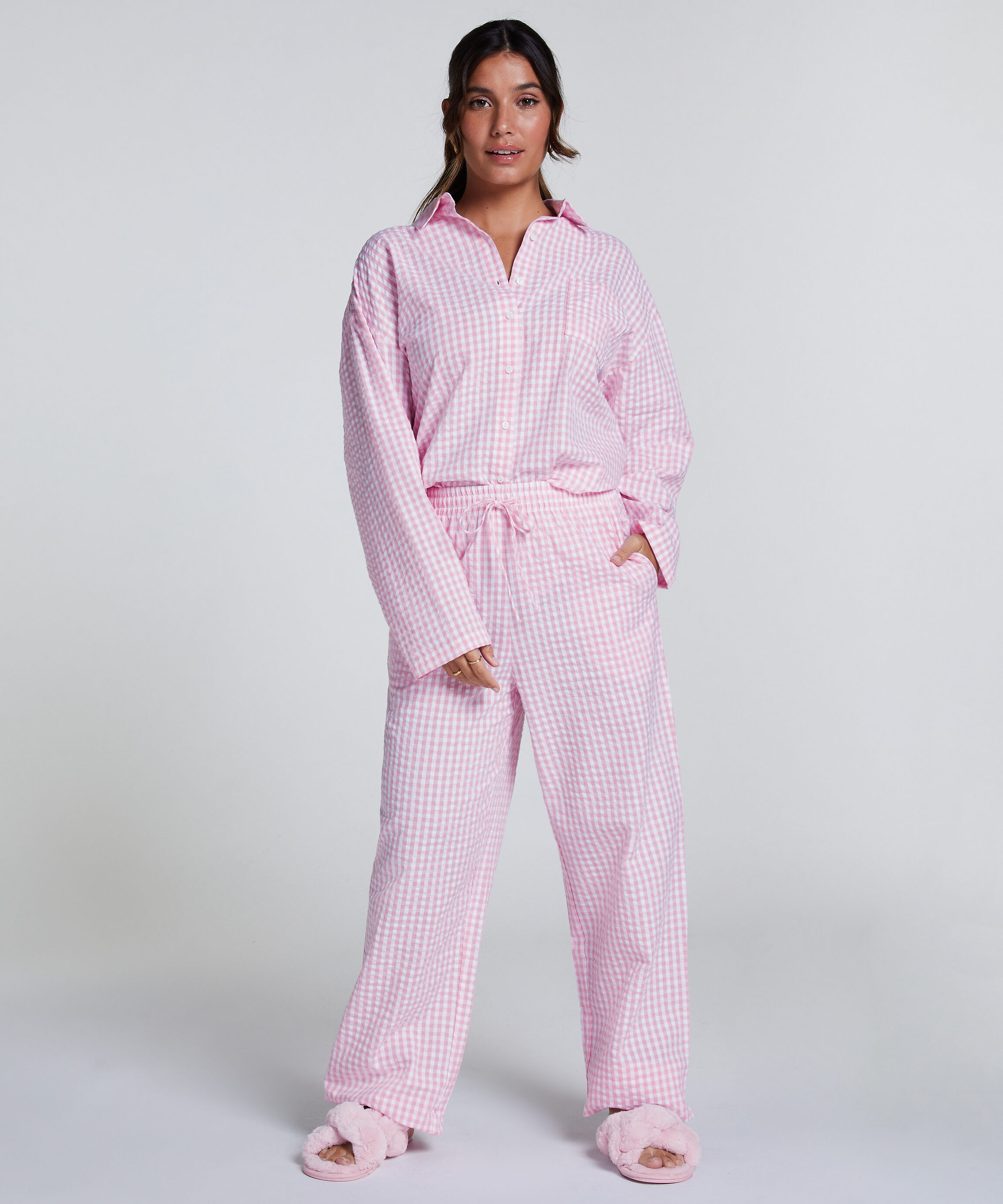 Pyjamabroek Katoen, Roze