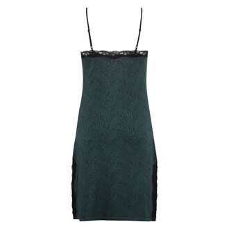 Slipdress Jersey lace, Groen