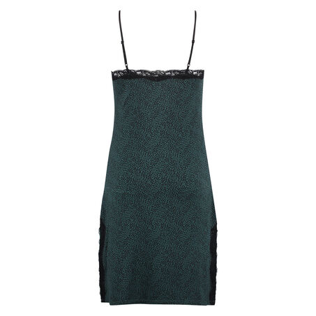 Slipdress Jersey lace, Groen