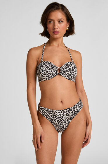Hunkemöller Bikinibroekje Leopard Zwart