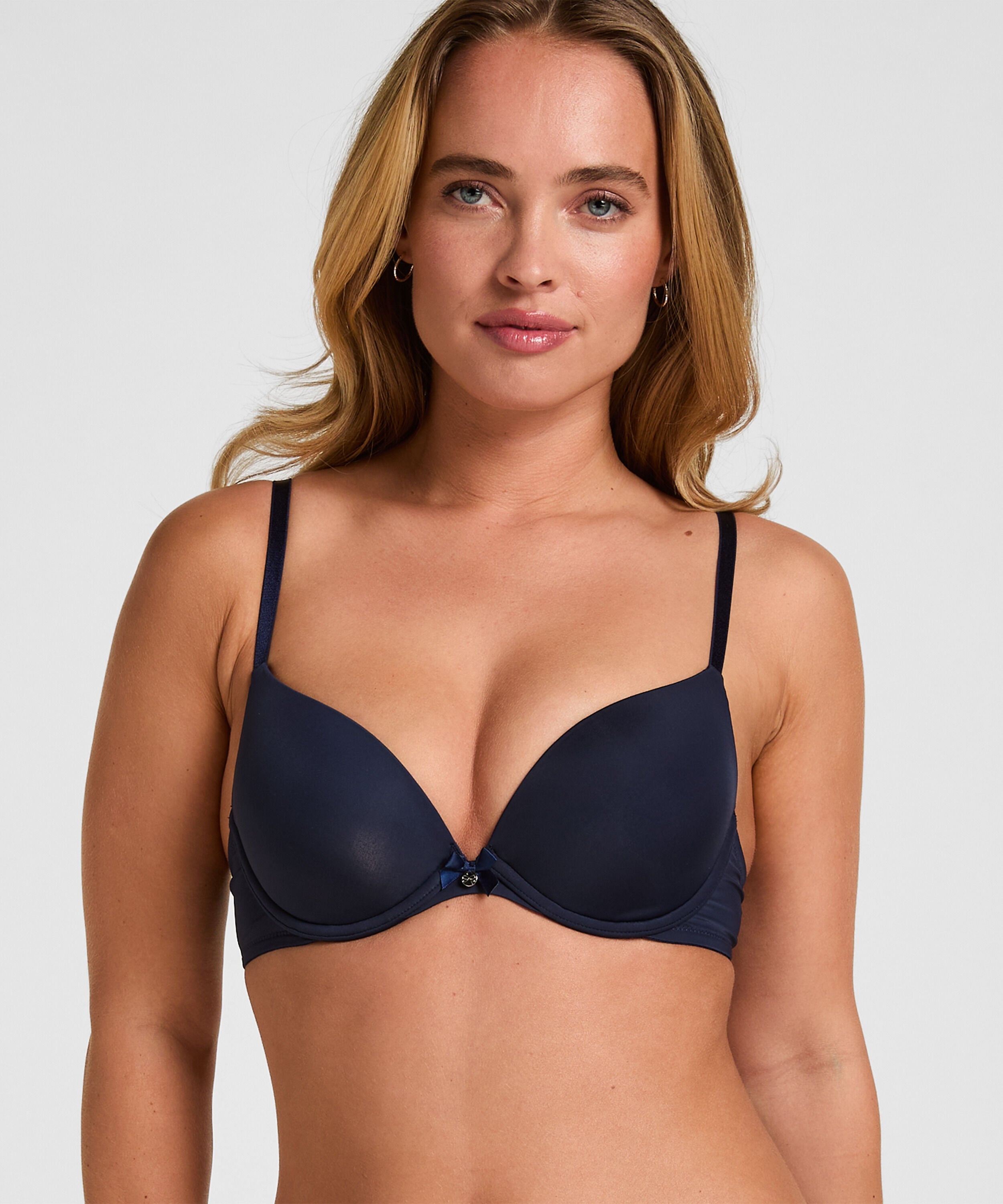 Voorgevormde beugel bh Plunge, Blauw Voorgevormde beugel bh Plunge, Blauw