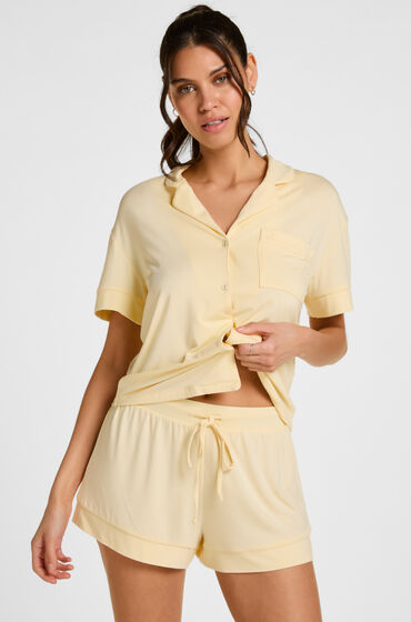 Hunkemöller Shorts Jersey Essential Geel