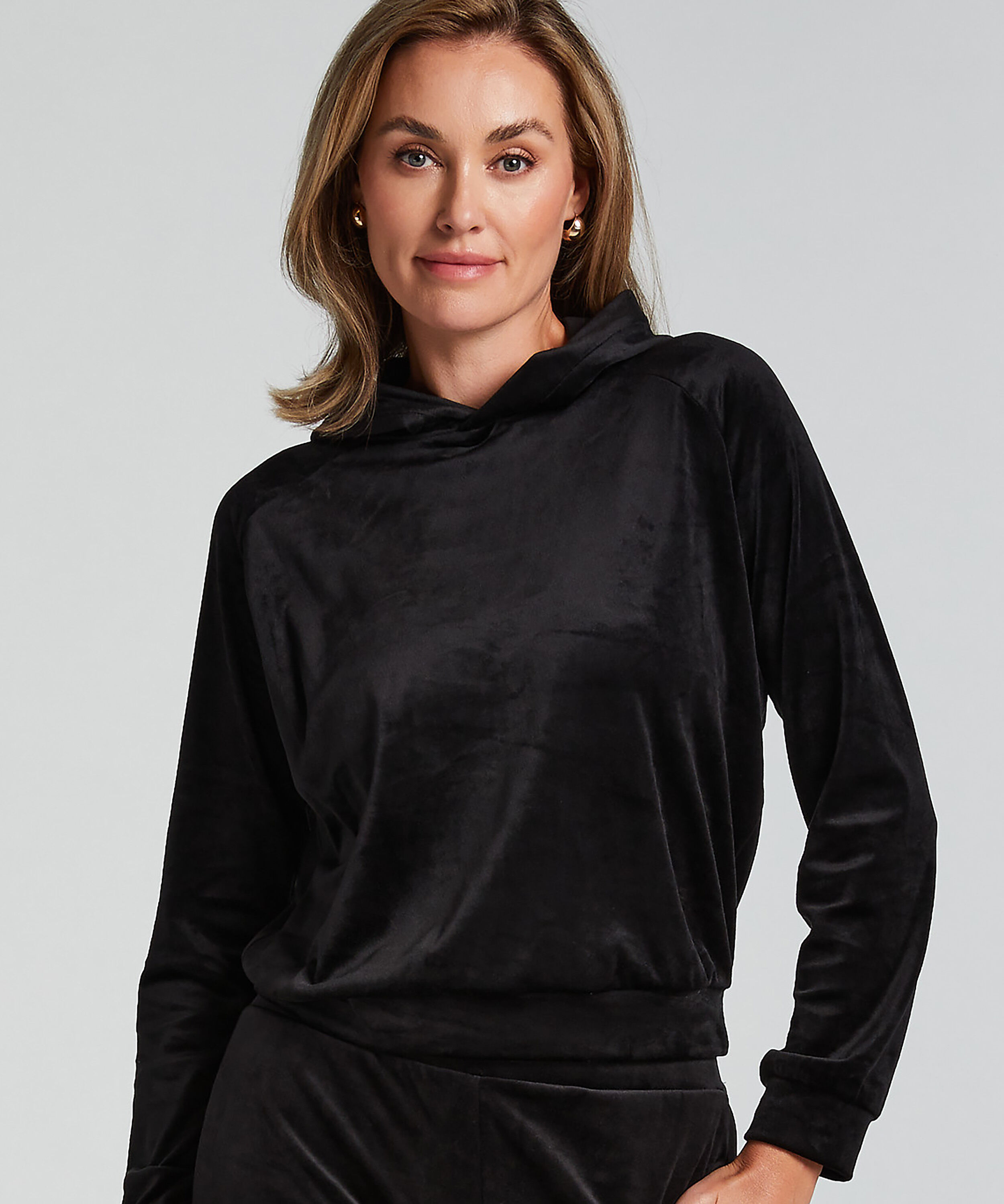 Top Velours, Zwart