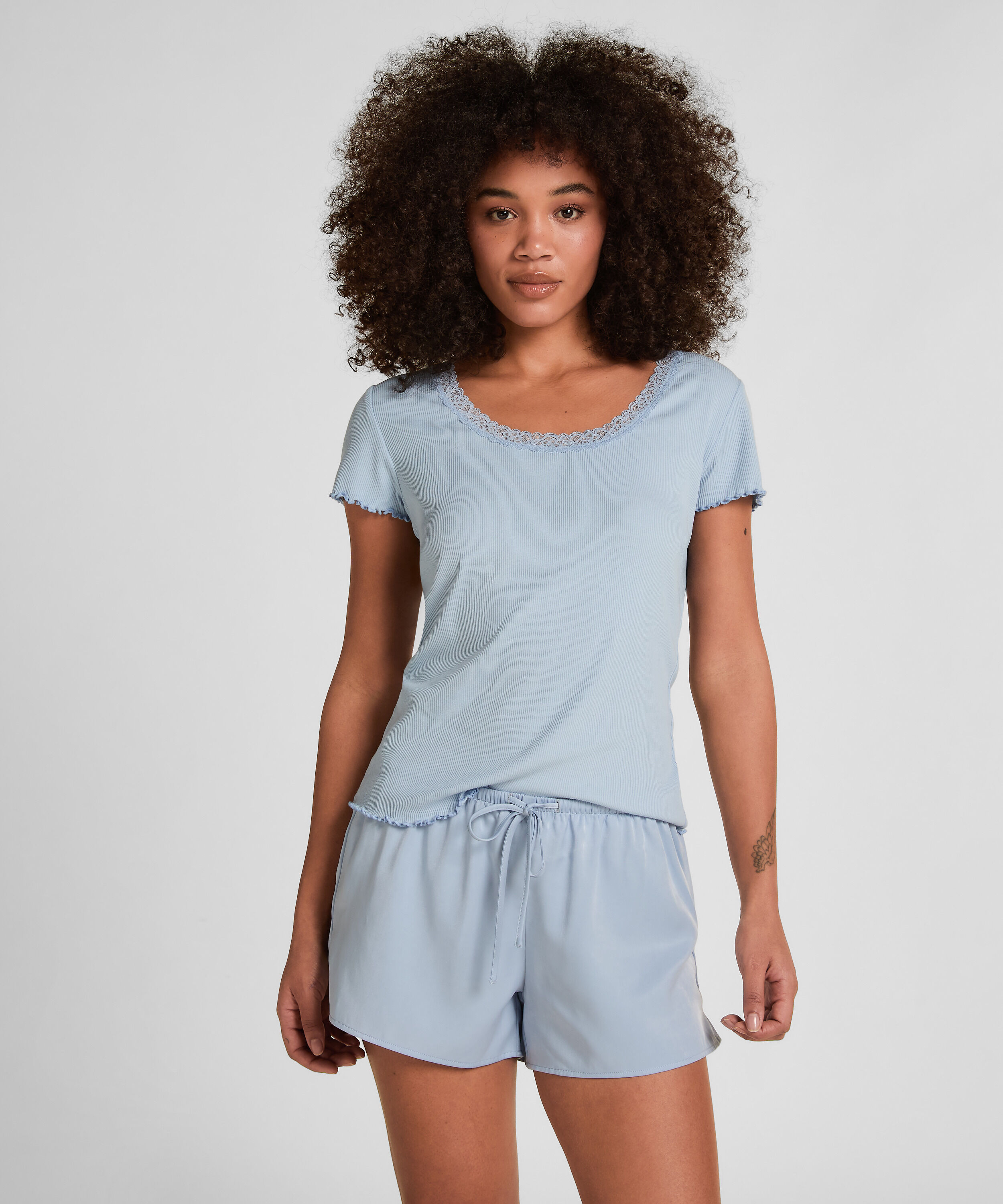 Pyjama Top Jersey Rib