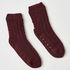 Slof Sokken Knit, Rood