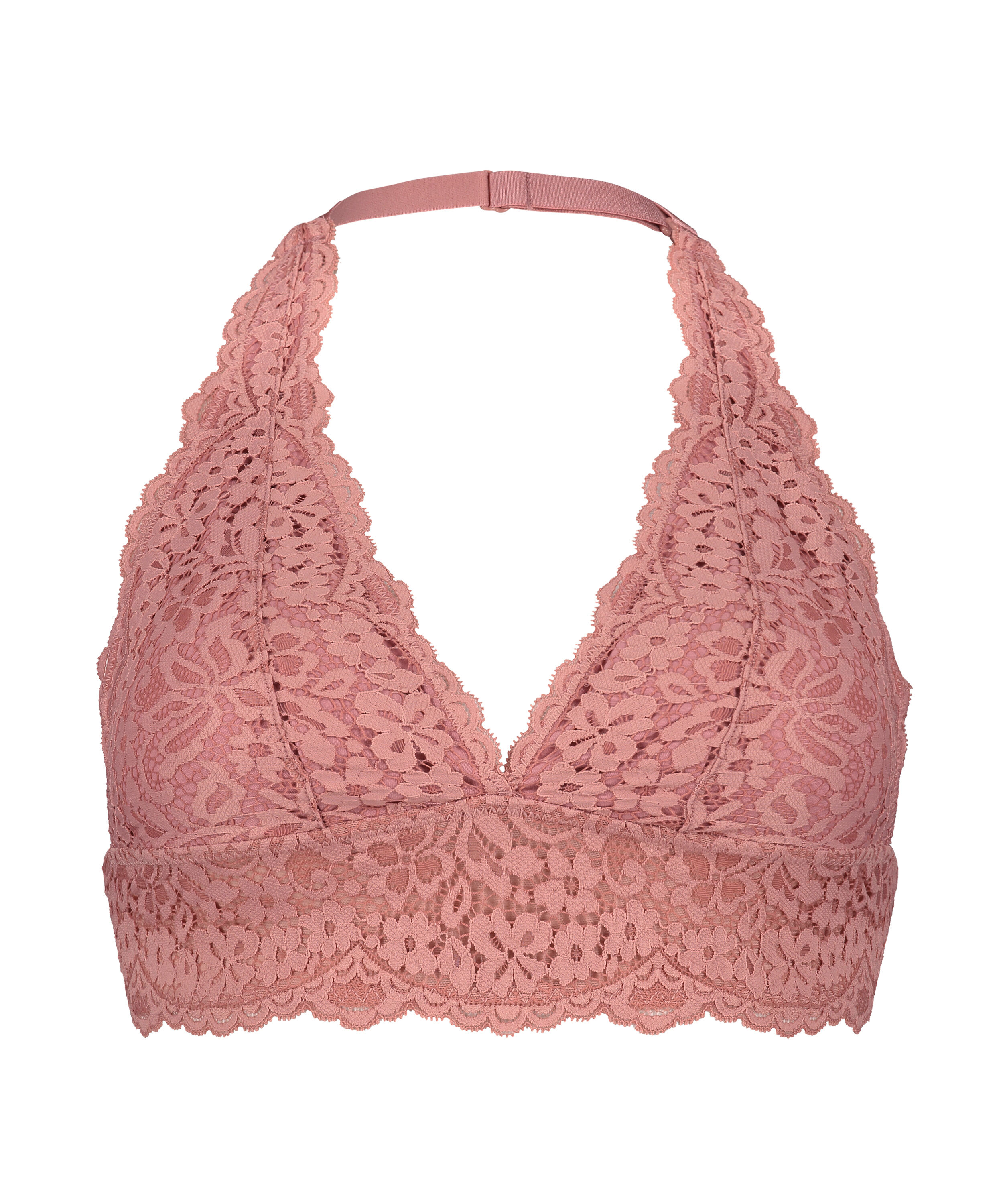 Voorgevormde halter bralette Rose, Roze
