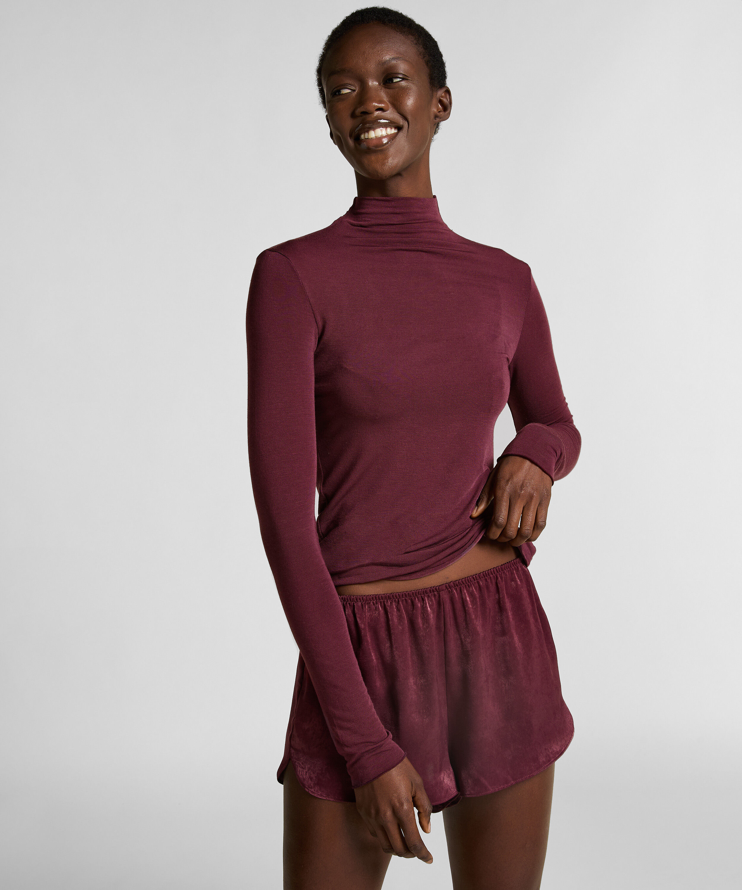 super soft Turtleneck shirt met Cashmere