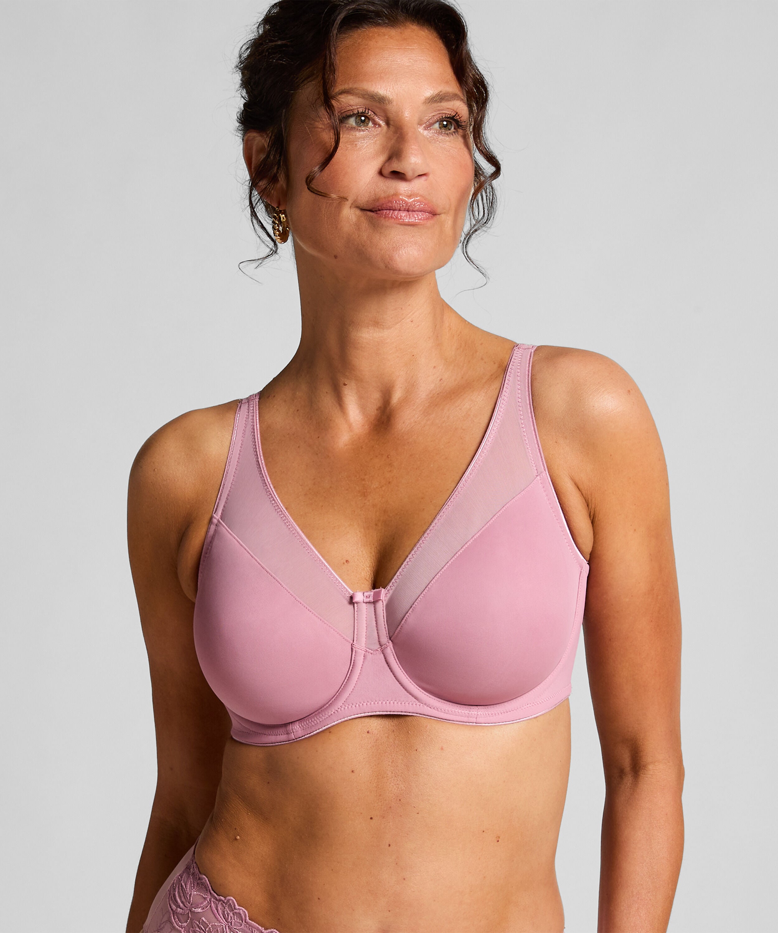 Niet-voorgevormde minimizer beugel bh Nina, Roze