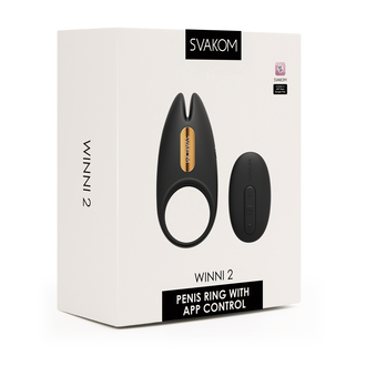 Svakom - Winni 2 App Controlled Penis Ring, Paars