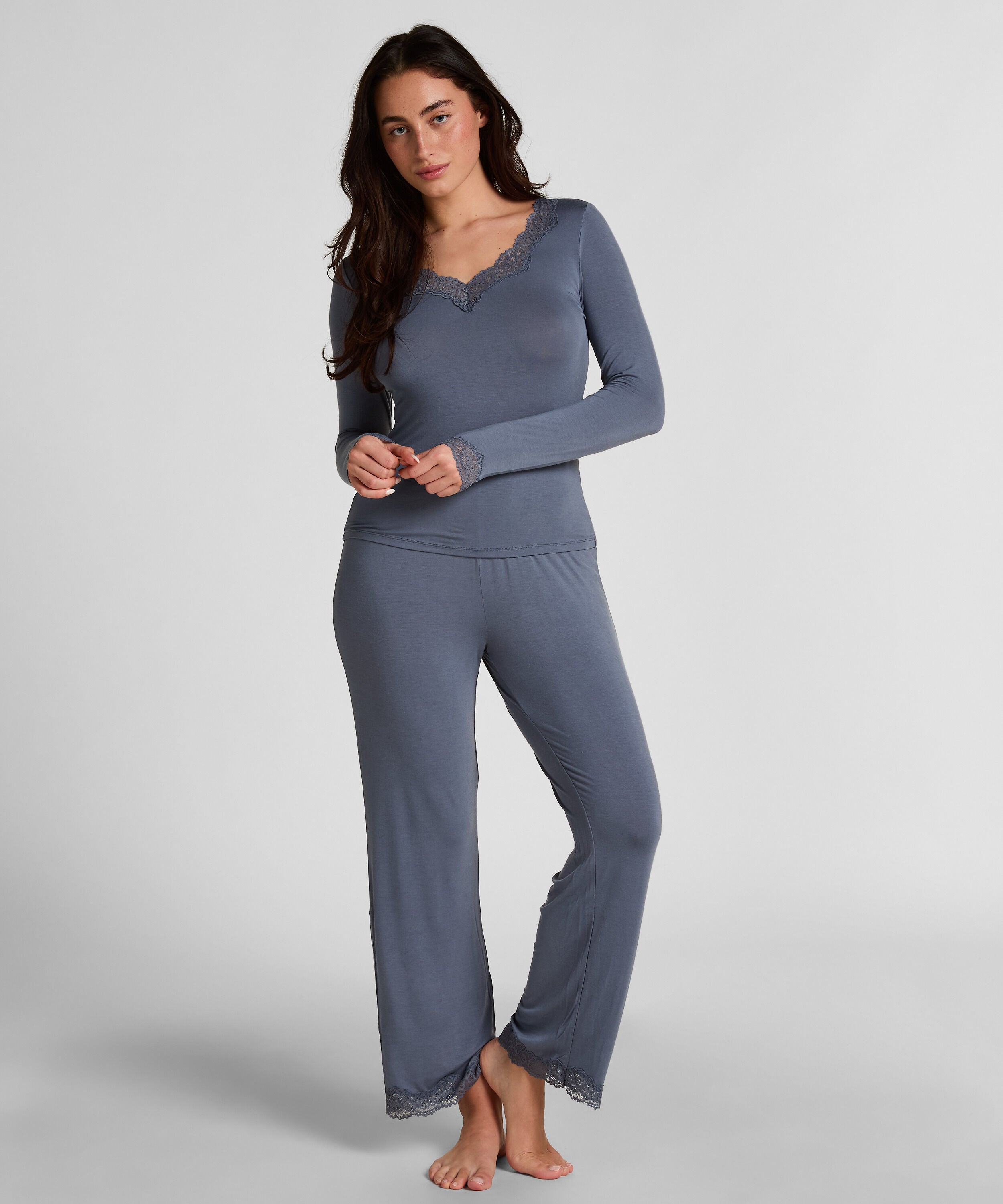 Pyjama set, Grijs