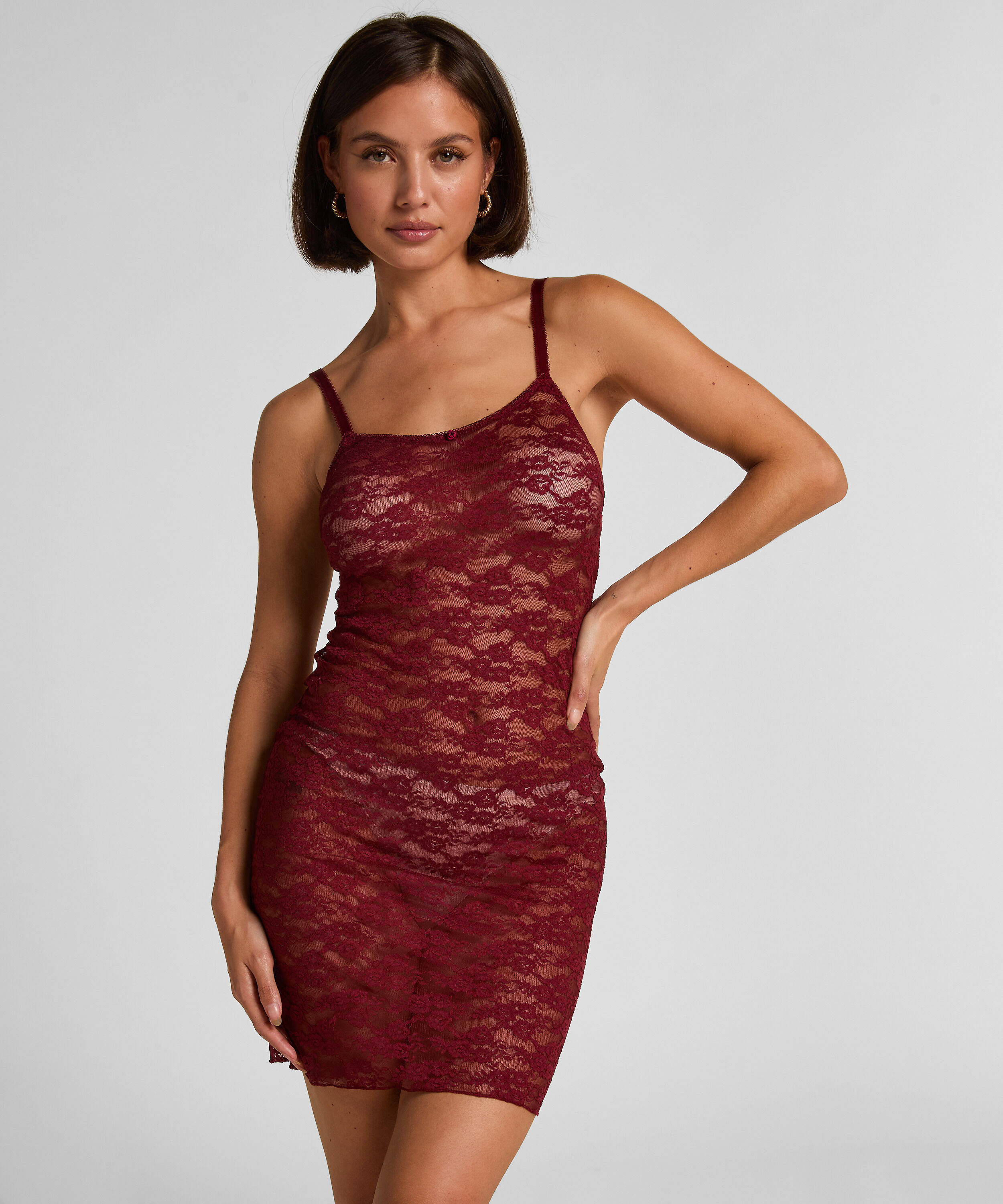 Slipdress volledig Kant