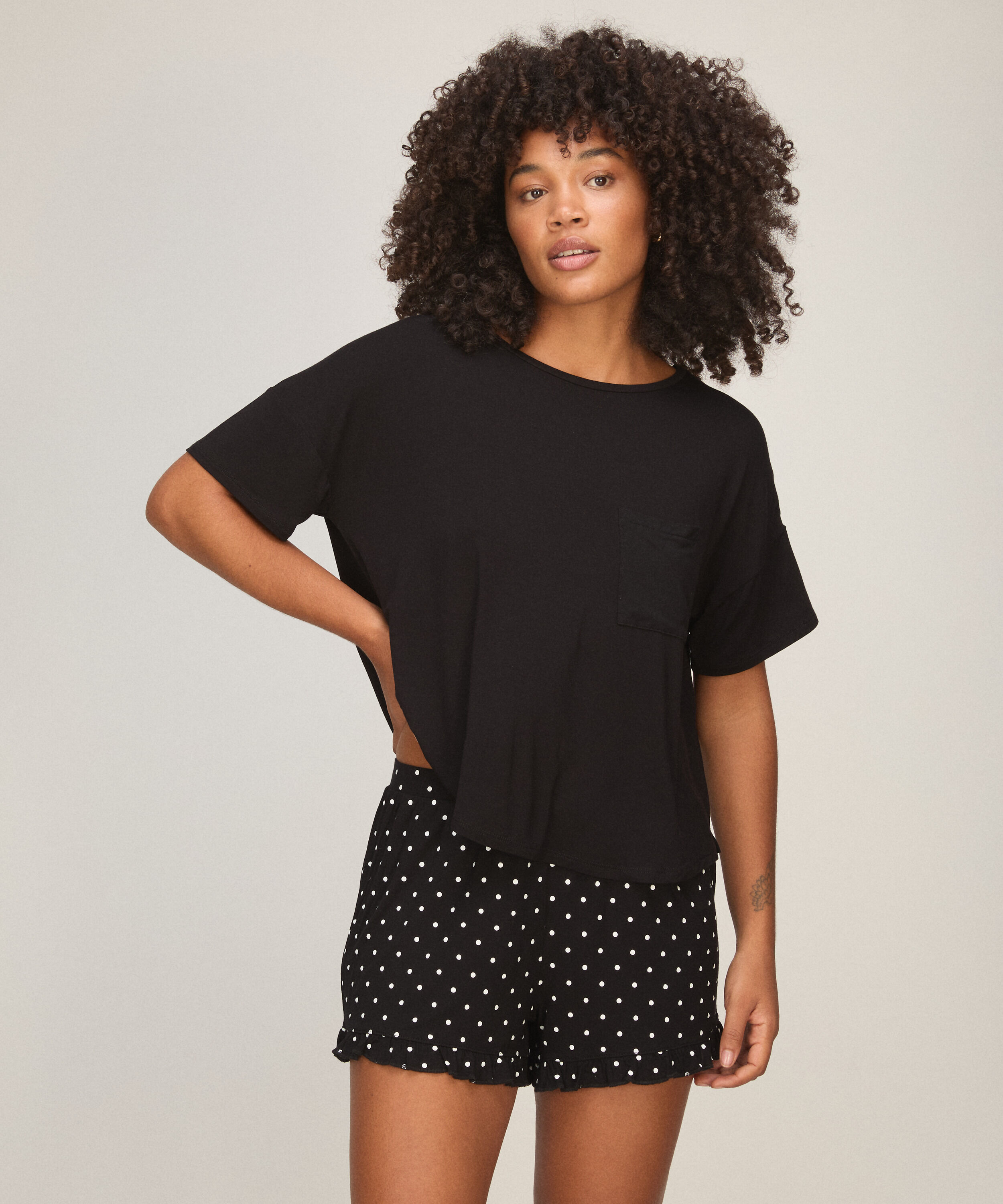 Pyjama set, Zwart Pyjama set, Zwart