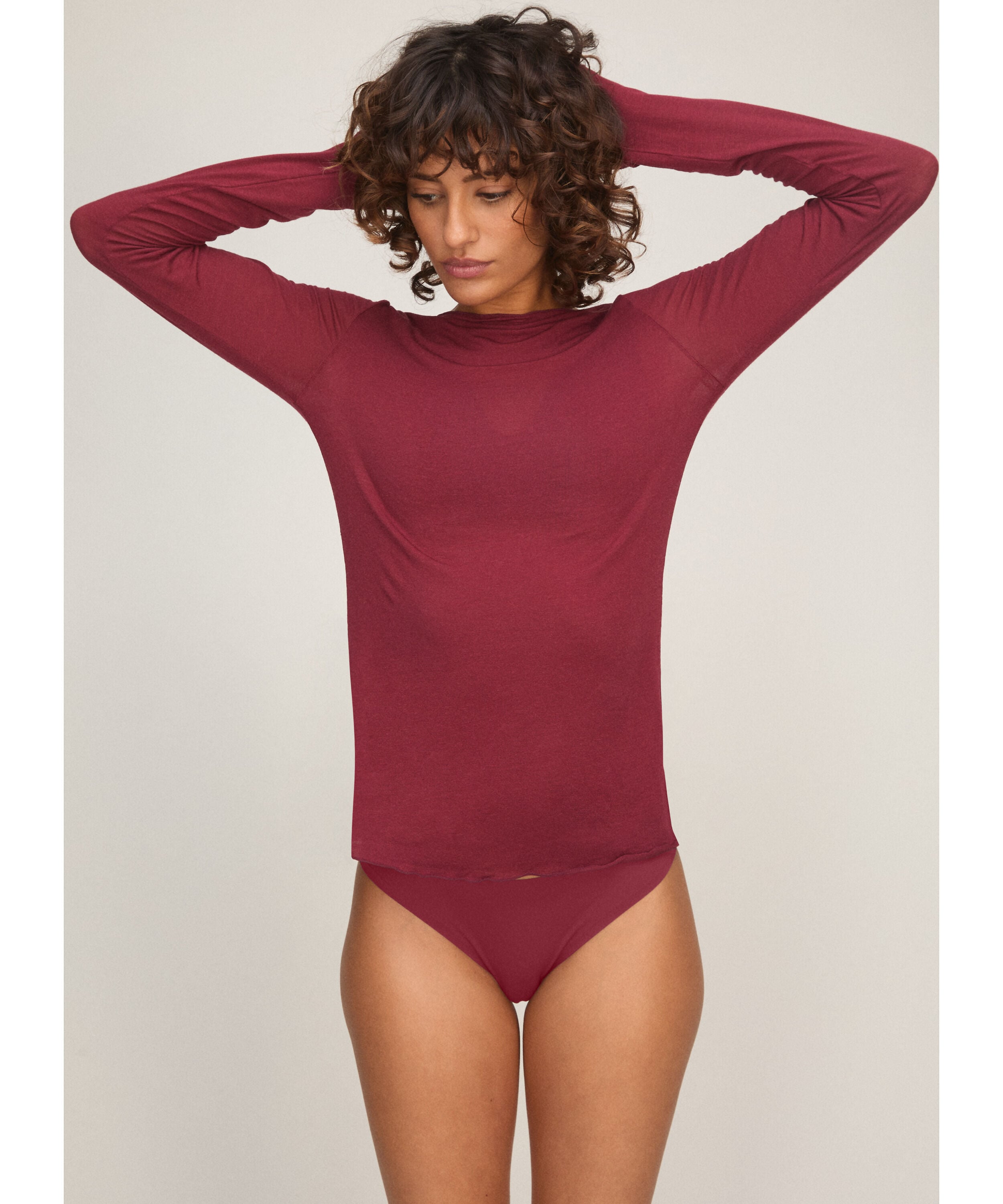 super soft Boothals shirt met Cashmere