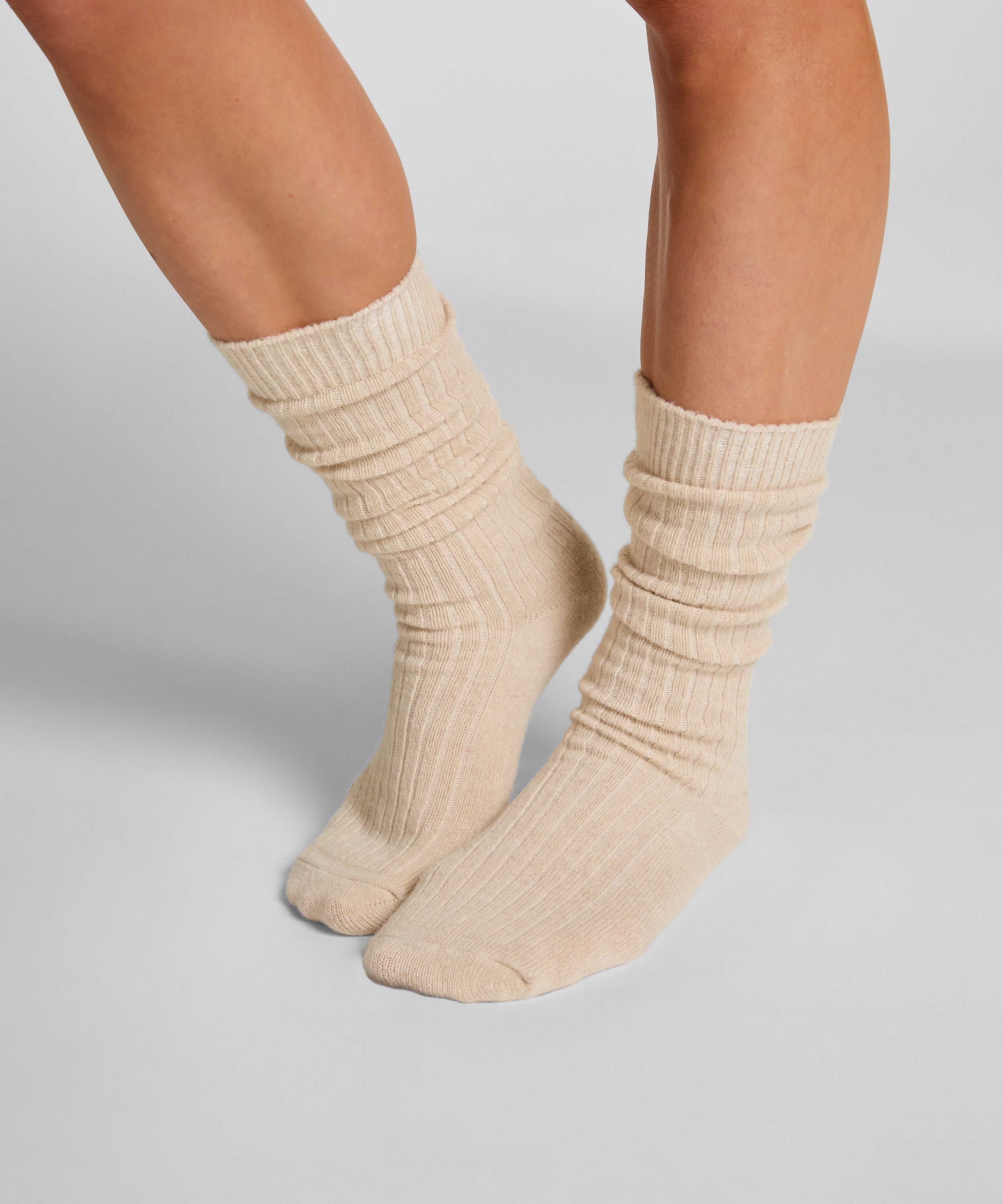 Sokken met Cashmere, Wit Sokken met Cashmere, Wit