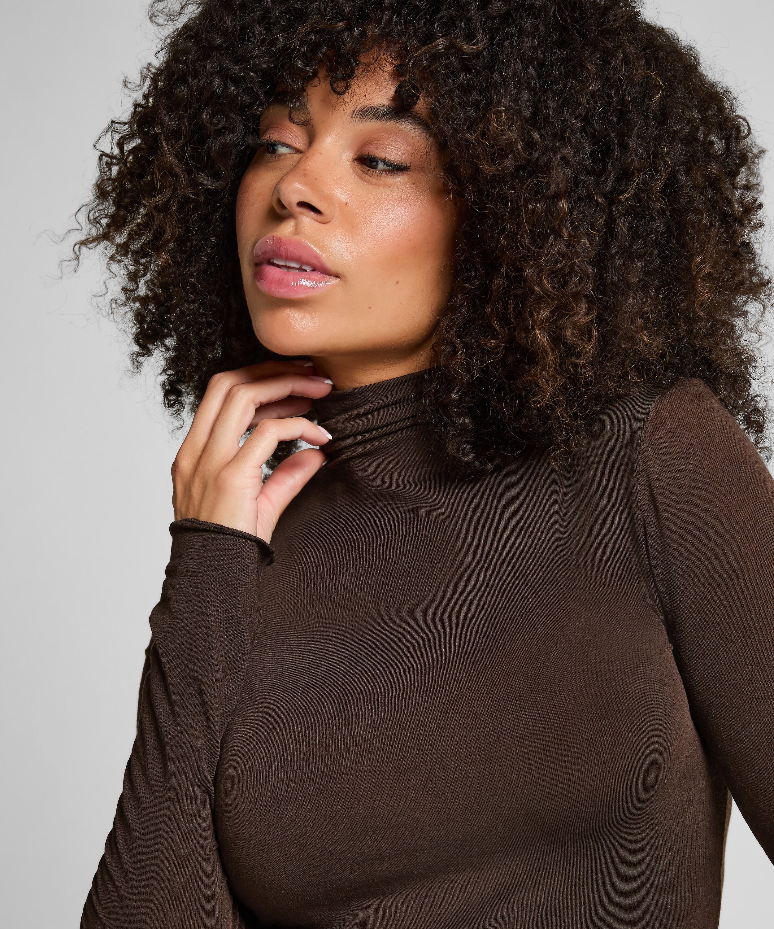 super soft Turtleneck Shirt met Cashmere