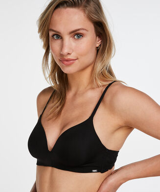 Voorgevormde bh zonder beugel Hope, Zwart