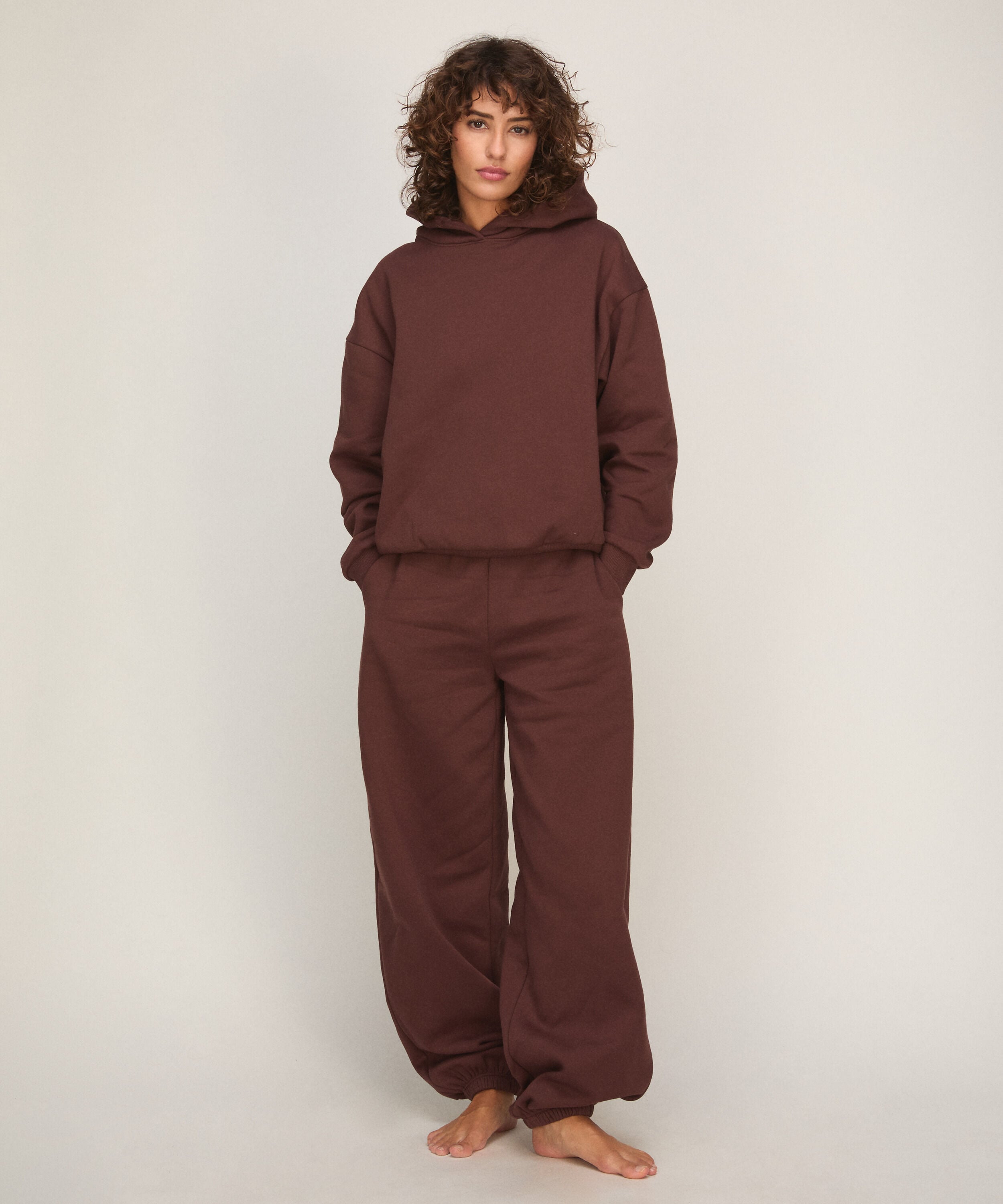 Joggingbroek van Sweat Stof, Bruin