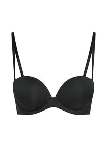 Voorgevormde strapless maximizer beugel bh, Zwart