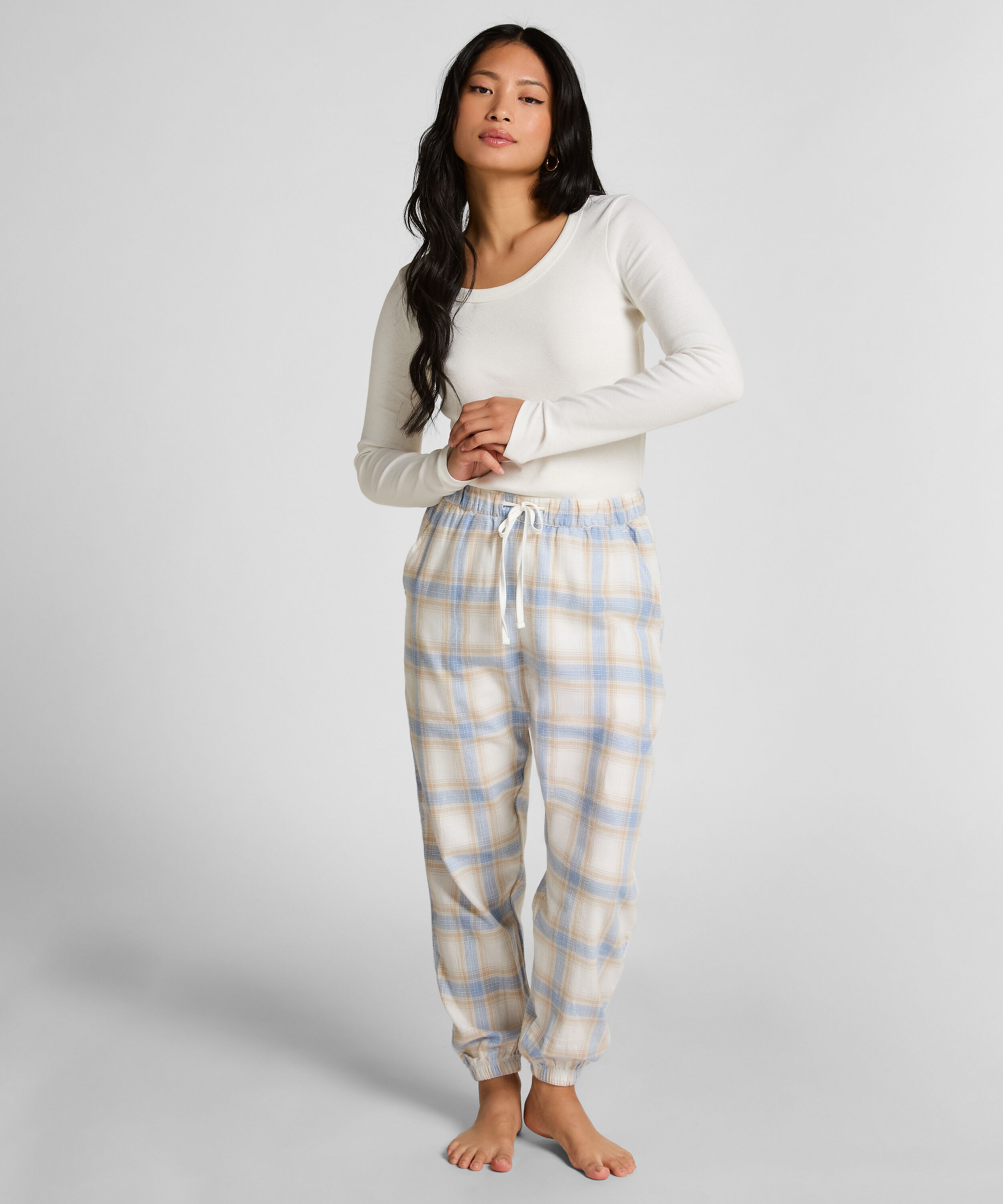 Petite Pyjamabroek Twill Check
