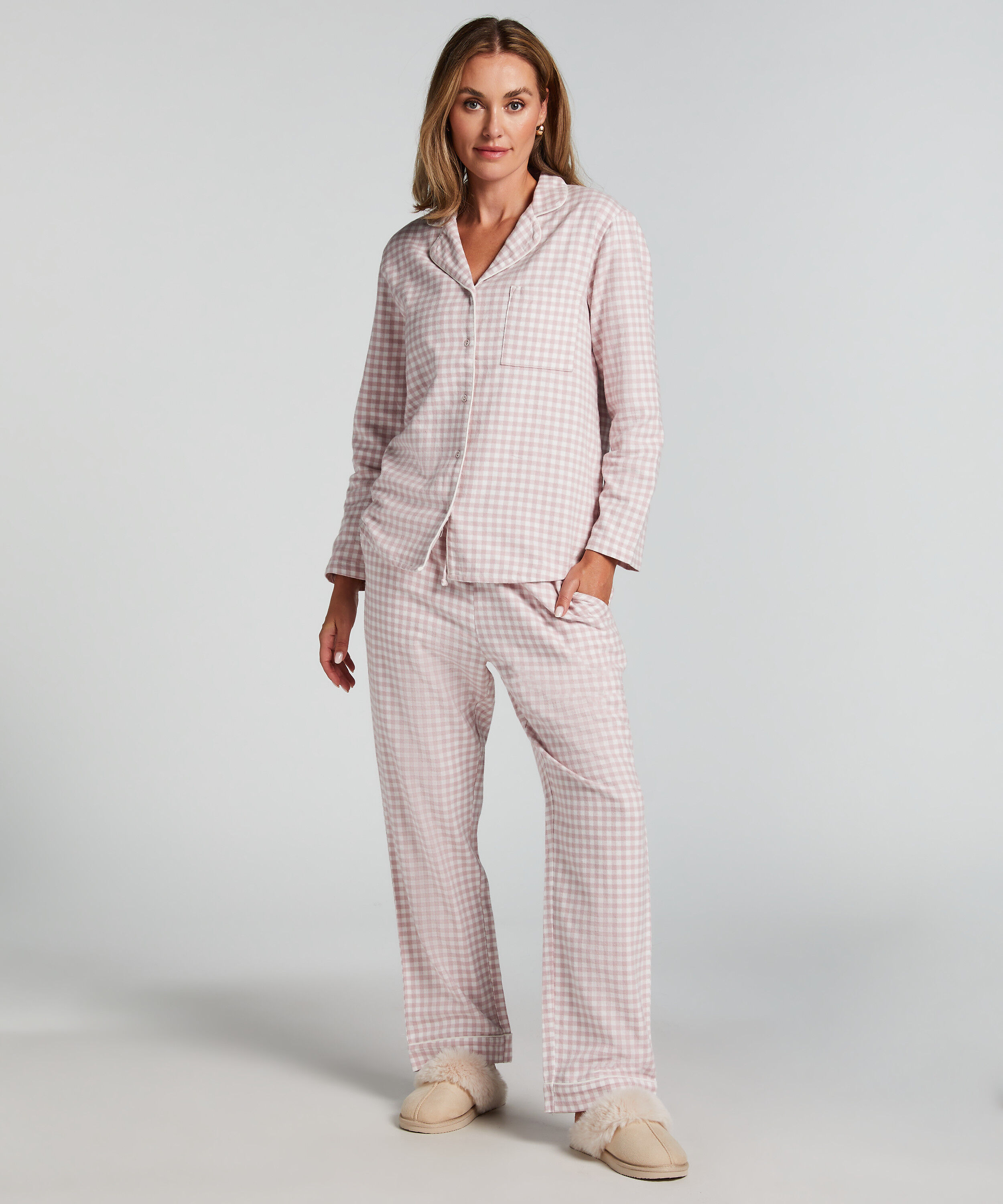 kolipajam 100% Katoen Pyjama Voor Vrouwen Lange Mouw PJS Set Gezellige
