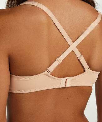 Niet voorgevormde beugel bh Satin Fleece, Huidskleur