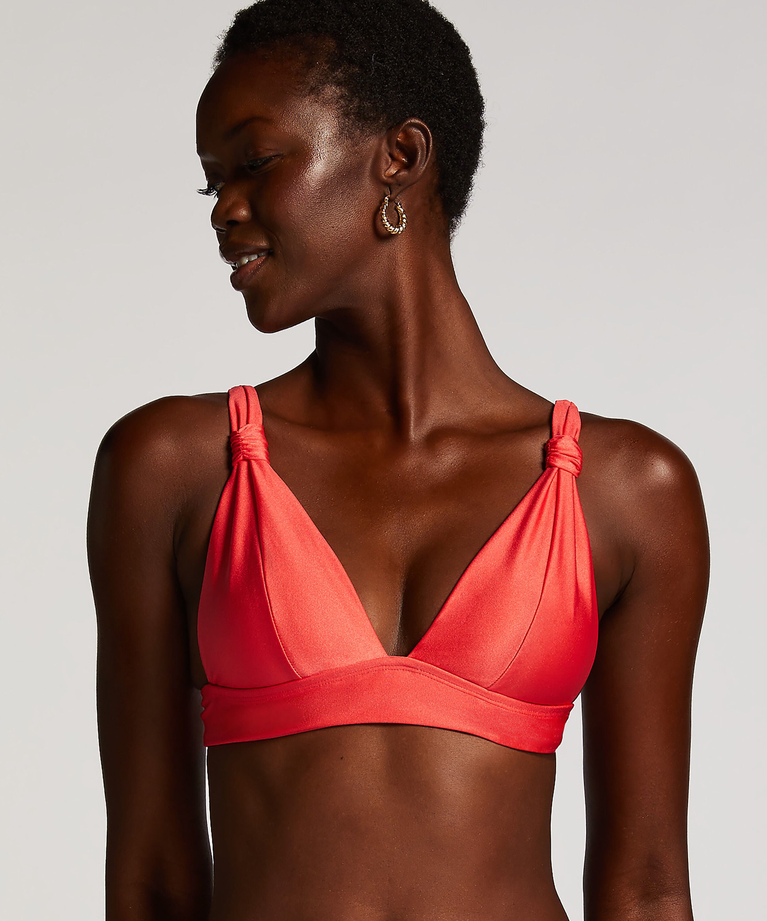 Triangel bikinitop Luxe, Rood