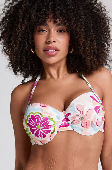 Hunkemöller Voorgevormde bikinitop met beugel Ayanna Wit