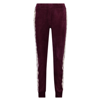 Jogger Velours Ster, Rood