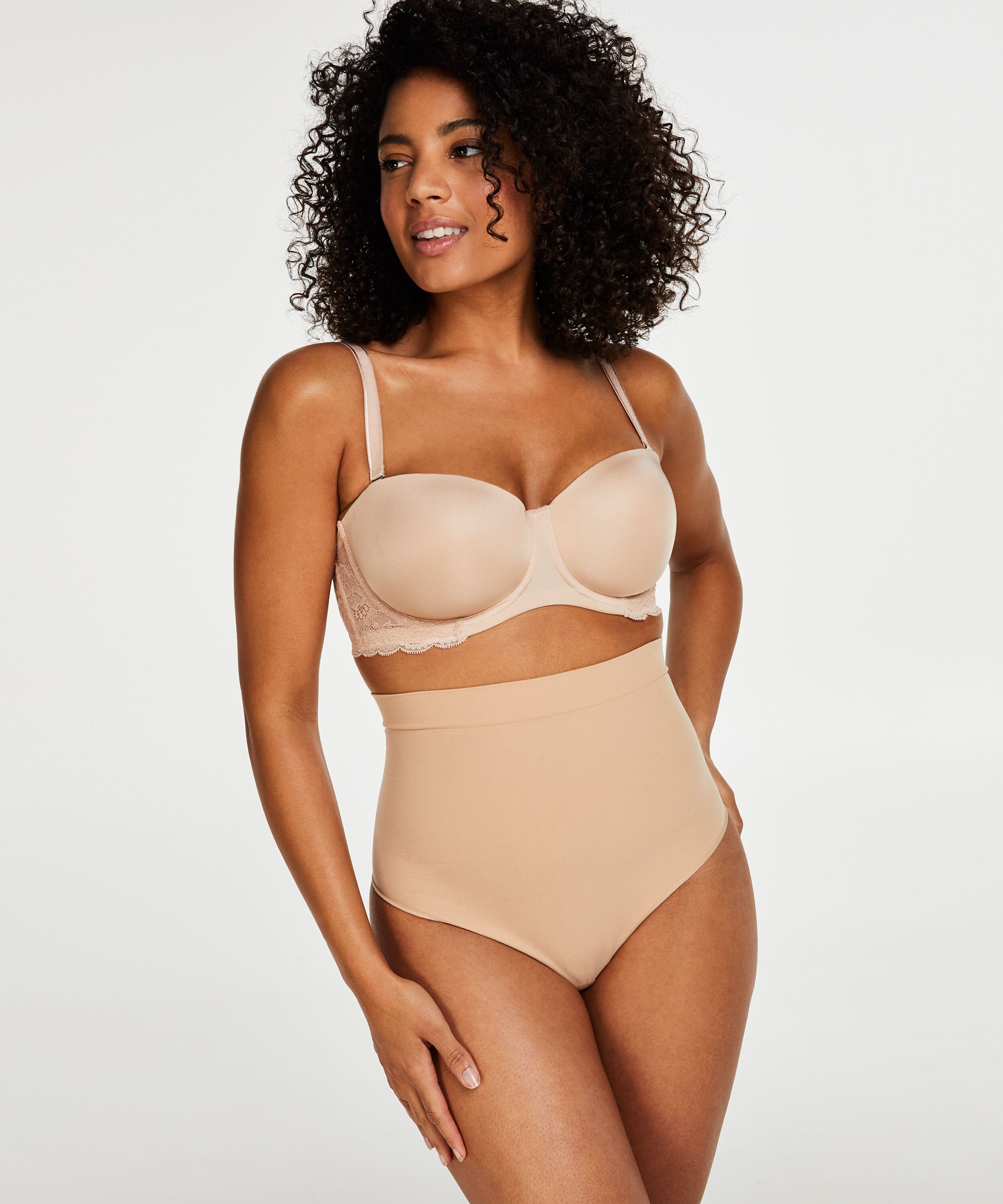 Verstevigende hoge string - Level 2, Beige