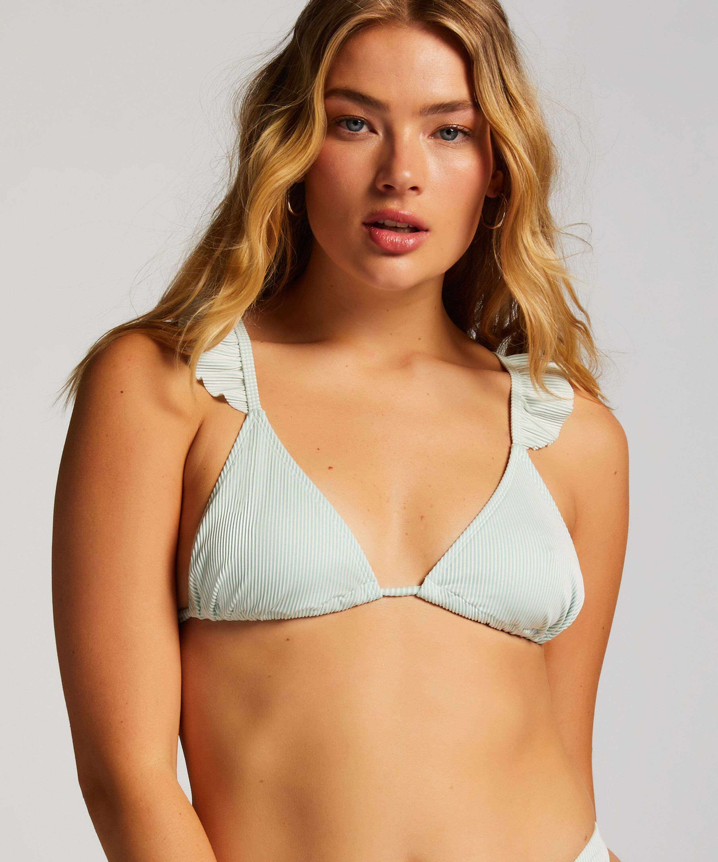 Triangel bikinitop Fiji, Blauw