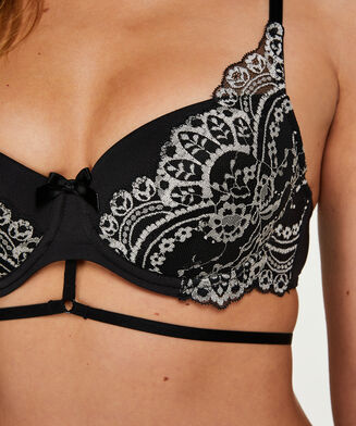 Voorgevormde beugel bh Bria, Zwart