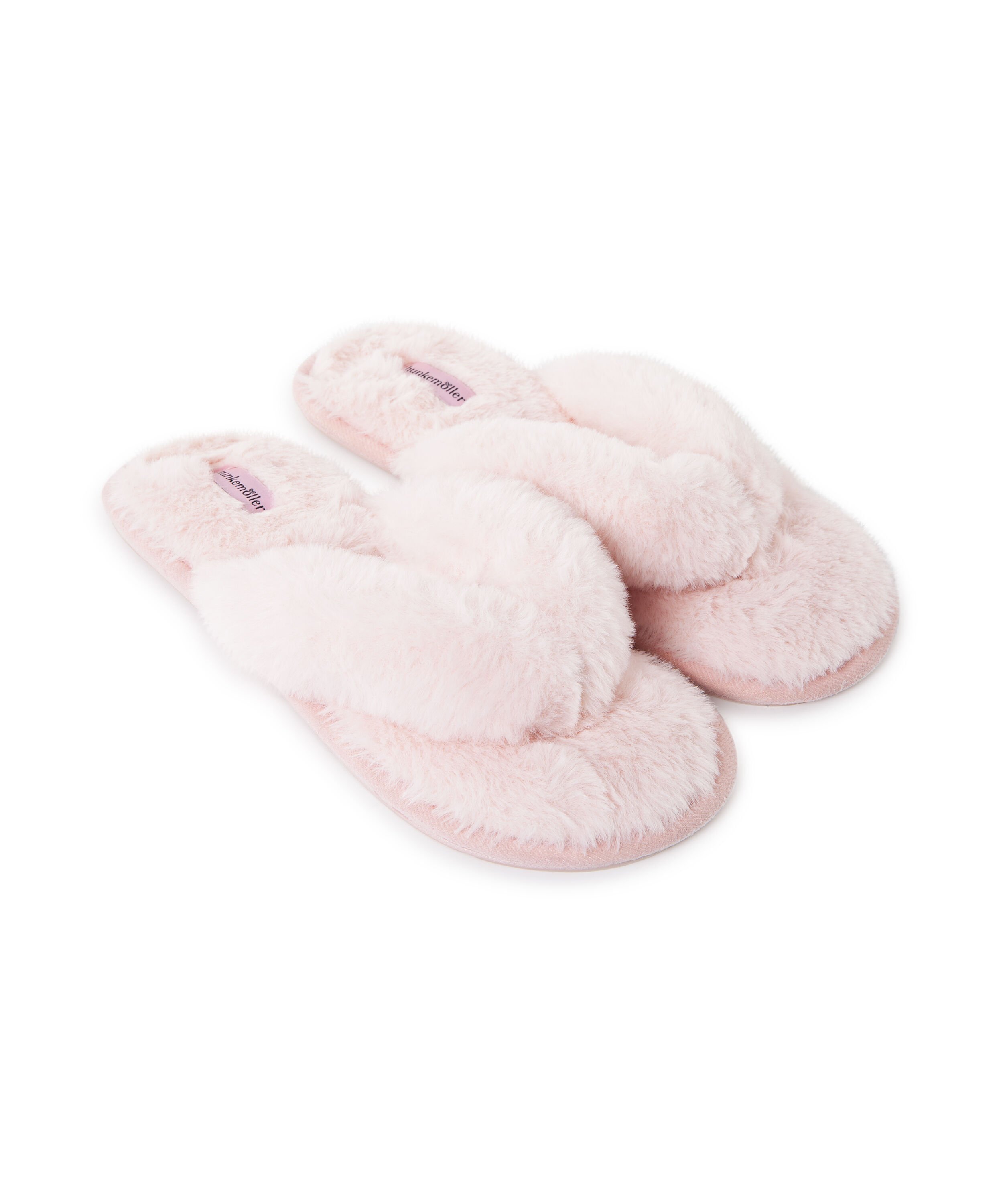 Slippers Fake Fur, Roze