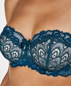 Voorgevormde strapless beugel bh Latrice, Blauw