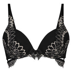 Voorgevormde push-up beugel bh Ilana, Zwart