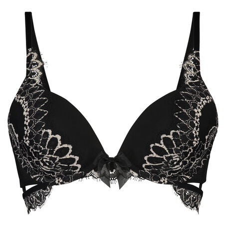 Voorgevormde push-up beugel bh Ilana, Zwart