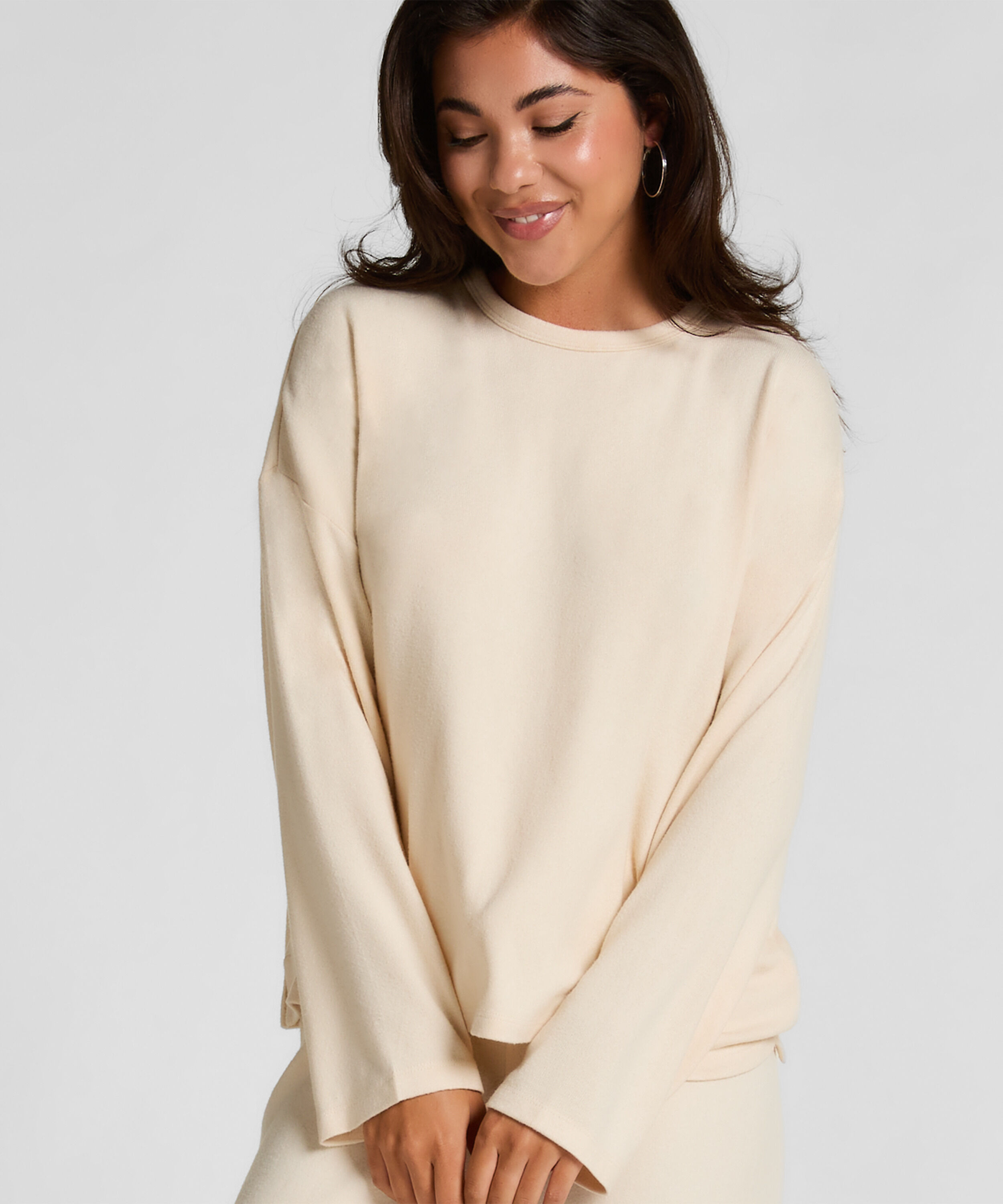 Pyjama top Jersey, Wit