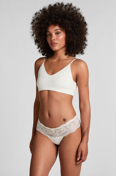 Hunkemöller Boxerstring Florence Wit