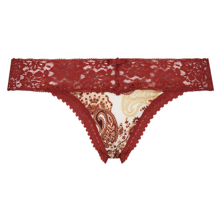 Extra lage v-string, Wit