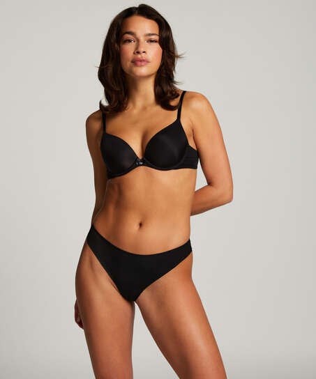 Voorgevormde beugel bh Plunge, Zwart