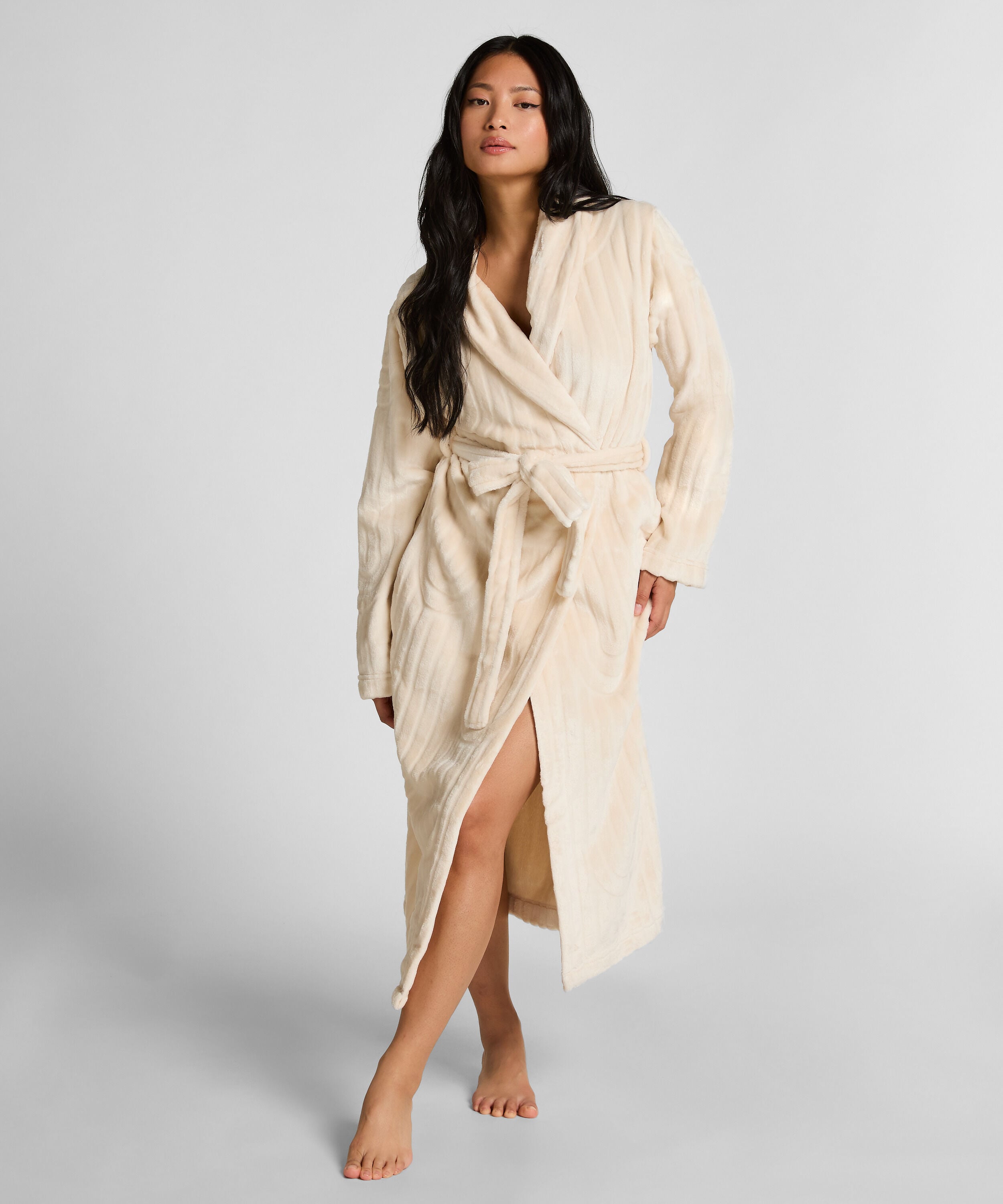 Badjas Fleece, Wit Badjas Fleece, Wit