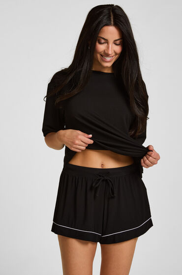 Hunkemöller Shorts Jersey Essential Zwart