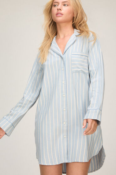Hunkemöller Nachthemd Strepen Blauw