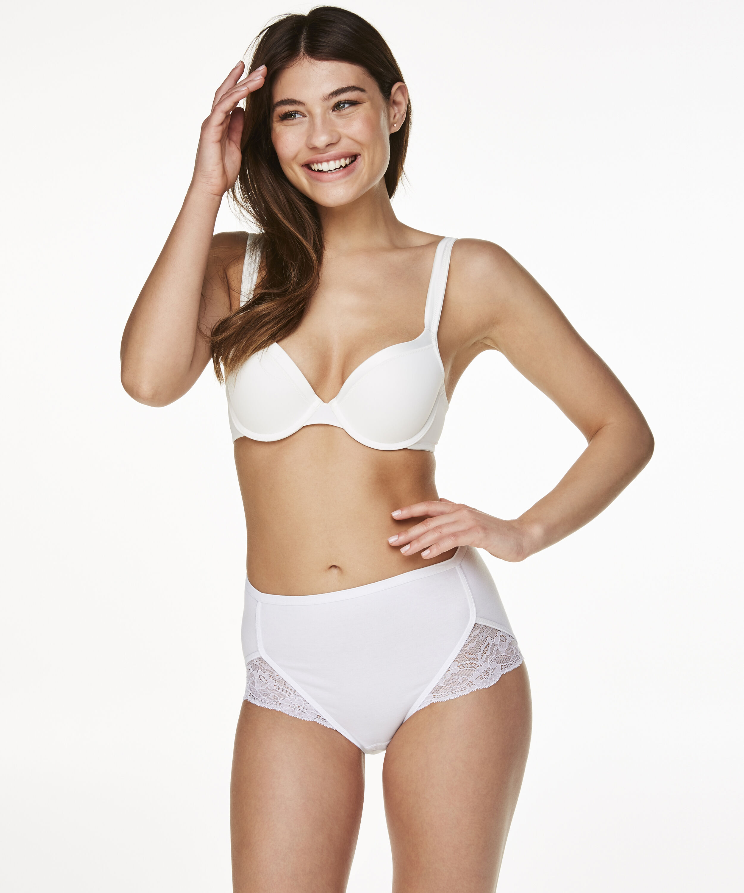 Superslip Lace Maxi katoen, Wit Superslip Lace Maxi katoen, Wit