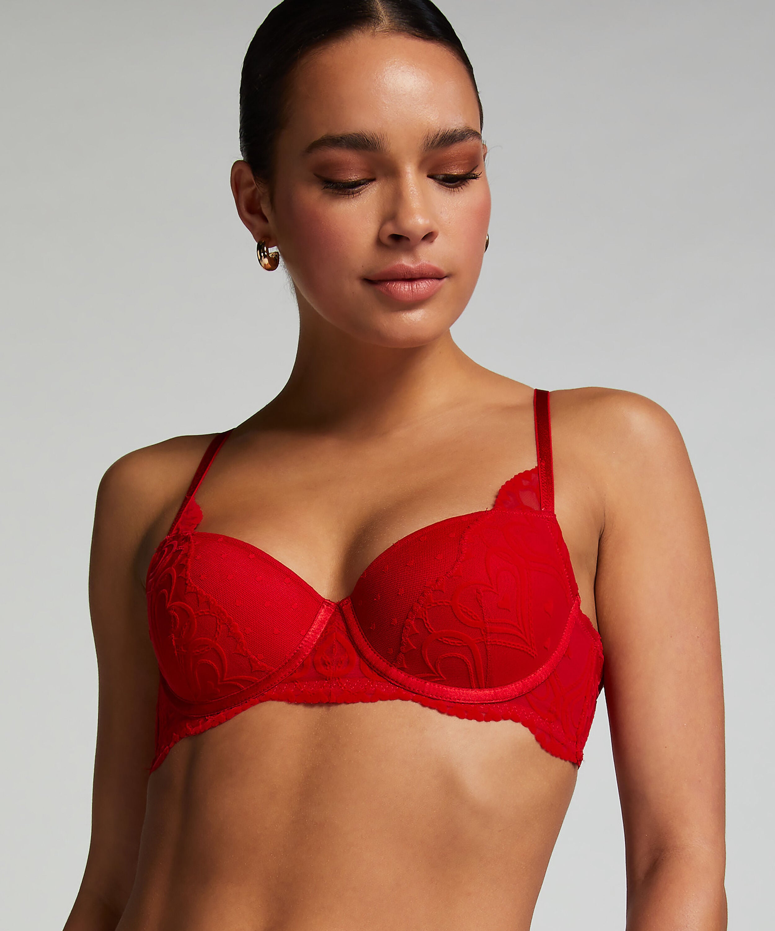 Voorgevormde beugel bh Pippa, Rood
